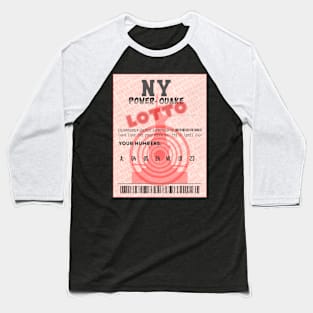 04-05-2024 NE Earthquake Liberty Power-Quake NY Lottery Ticket Baseball T-Shirt